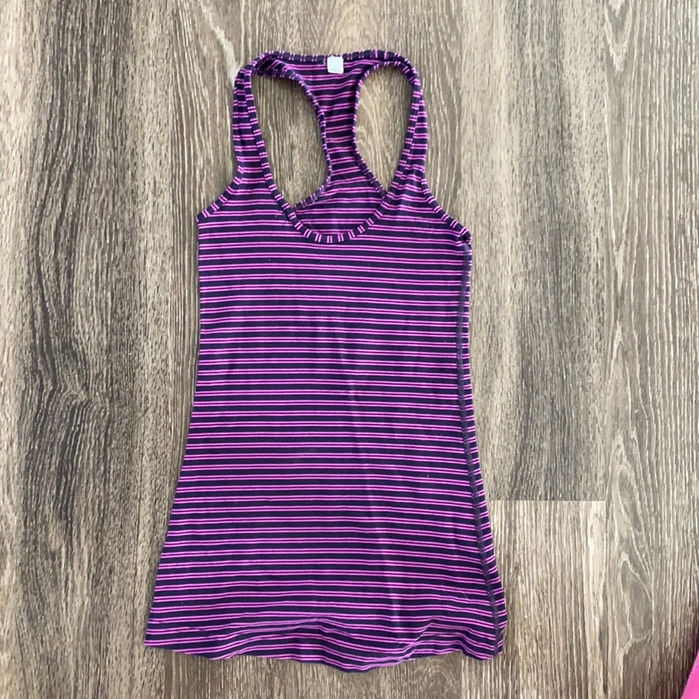 Striped lululemon tank top